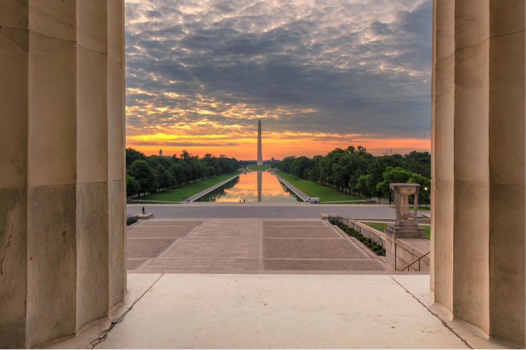 Washington Monument sunset