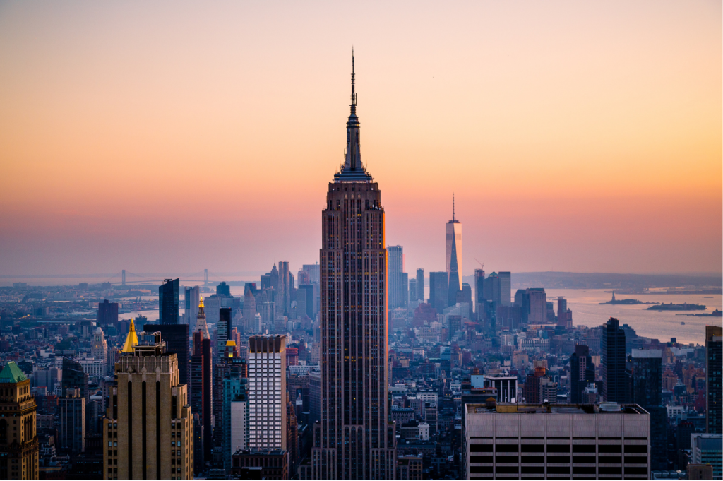Empire state building in New York City